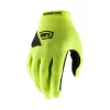 100% Ridecamp Women's Gloves In Fluo Yellow/Black -Cycling Pro Shop 10013 00006