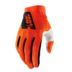 100% Ridefit Gloves In Fluo Orange