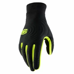 100% Brisker Xtreme Gloves In Black/Fluo Yellow