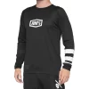 100% R-Core Long Sleeve Jersey In Black/Racer Red -Cycling Pro Shop 41104 011