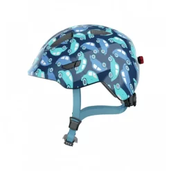 Abus Smiley 3.0 LED Kids Helmet In Dark Blue