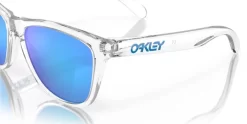 Oakley Frogskins Crystal Clear With Prizm Sapphire Lens -Cycling Pro Shop Frogskins20Crystal20Clear20520Medium