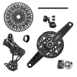 Sram X0 T-Type Eagle E-Mtb Brose Transmission Axs Groupset - Rd W/Battery/Charger/Cord Ec Pod Ult Fc X0 Brose Isis 160 W/Cap Cr T-Type 36tclip-On Guard Cn 126l Cs Xs-1295 10-52t - 2023: 36t