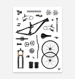 Trail Maps - The Build' Art Print Unframed