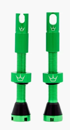 Peaty's X Chris King MK2 42mm Tubeless Valves In Green -Cycling Pro Shop emerald