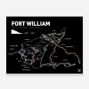 Trail Maps - Fort William Nevis Range Unframed -Cycling Pro Shop fort william nevis range trail map mtb