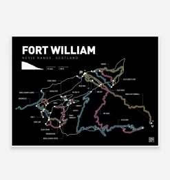 Trail Maps - Fort William Nevis Range Unframed