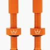 Peaty's X Chris King MK2 42mm Tubeless Valves In Mango -Cycling Pro Shop mango