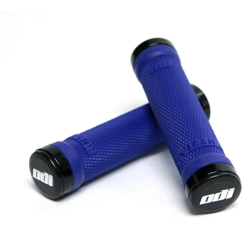 Odi Ruffian Mountain Bike 130mm Lock On Grips In Blue 3 Odi Ruffian Mountain Bike 130mm Lock On Grips In Blue
