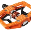 Crankbrothers Double Shot 2 Pedals In Black/Orange -Cycling Pro Shop or