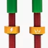 Peaty's X Chris King MK2 42mm Tubeless Valves In Rasta 1 Peaty's X Chris King MK2 42mm Tubeless Valves In Rasta -Cycling Pro Shop rasta
