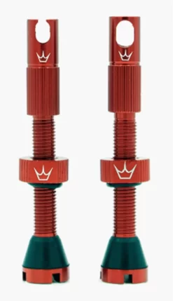 Peaty's X Chris King MK2 42mm Tubeless Valves In Red